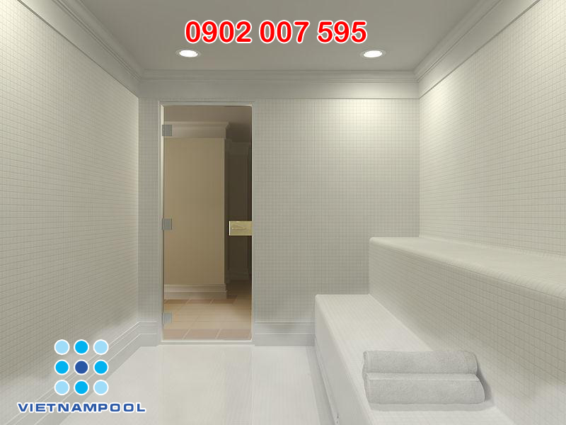 Phòng xông hơi ướt xây ốp SB 01