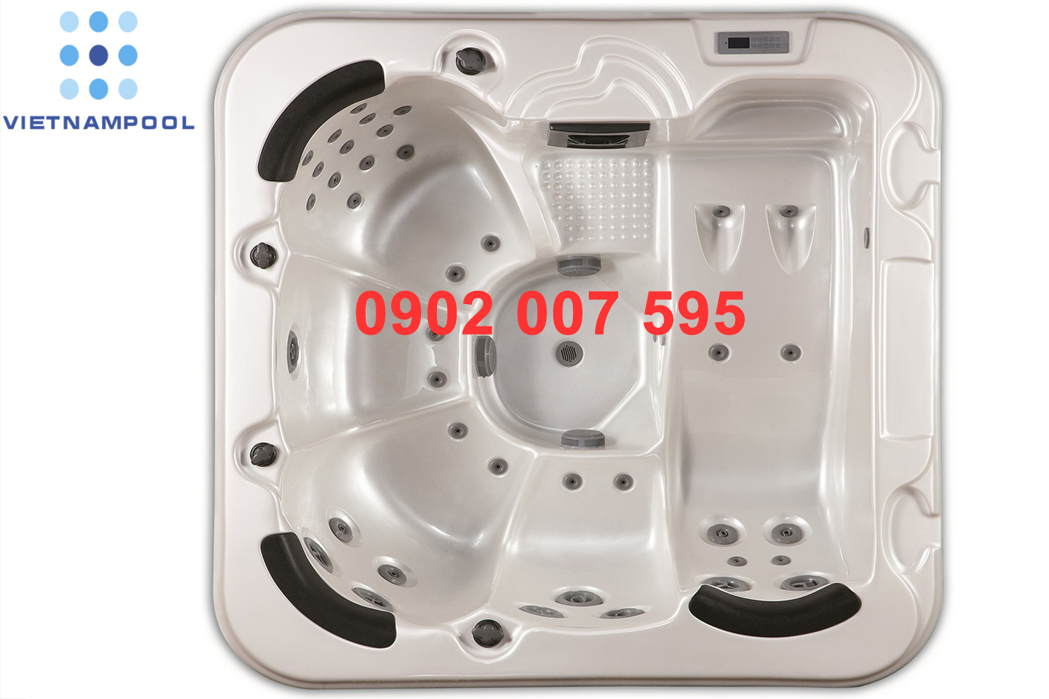 Bồn sục massage đa năng 2018 Sunrans spa nóng thời trang cho 5 người