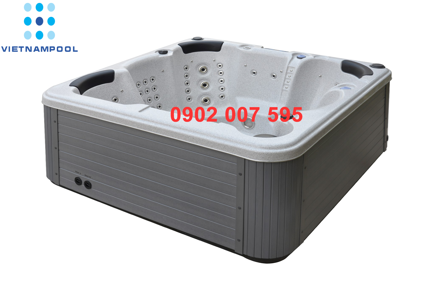 Bồn sục đa năng massage Sunrans bồn tắm xoáy nước nóng