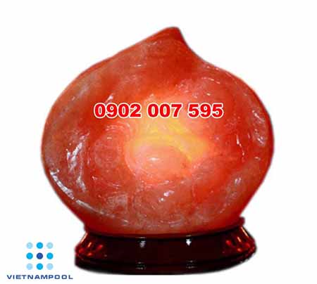 Đèn đá muối phong thủy trái đào tiên
